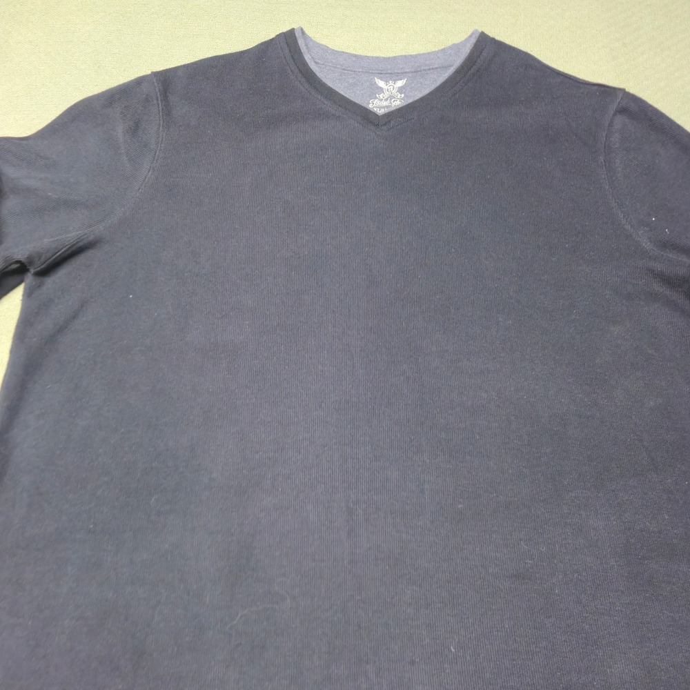 Faded Glory Mens 2XL Black Thermal V-Neck Long Sleeve Shirt FM46Y056B001 - Picture 2 of 16